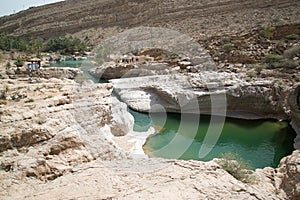 Water pool in Wadi Bani Khalid photo