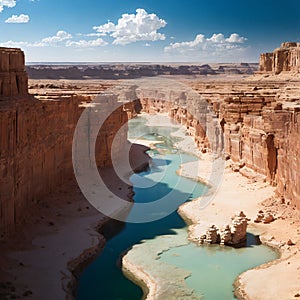 water pools in the nature reserve in Judaean Desert.