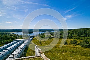 Water power plant in Zydowo Poland