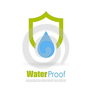 Water proof logo photo