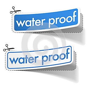 Water proof stickers set