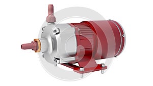 Water Pump. 3d render illustrration