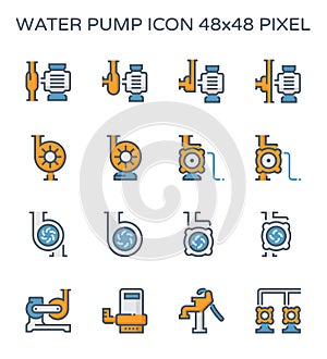 Water pump icon