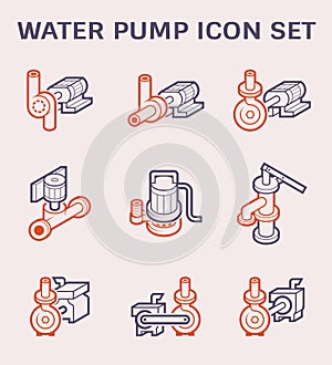 Water pump icon