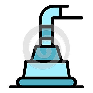 Water pump icon color outline vector