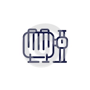 water pump icon, line design