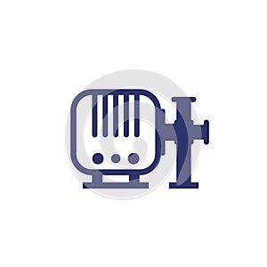 water pump icon on white