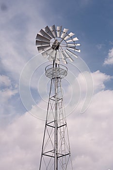 Water pump powered by wind