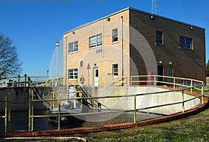 Water pumping plant station