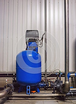 Water purification filter equipment in plant workshop