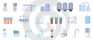 Water Purification Icon Set