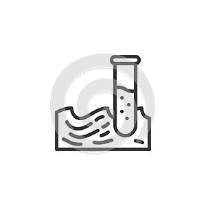 Water Purity Test line icon