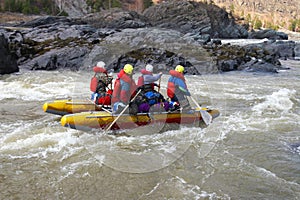 Water Rafting on the Altay. photo