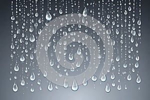 Water rain drops or steam shower