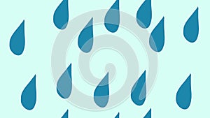 Water, rain, liquid, drops. Seamless background template video 4k looped