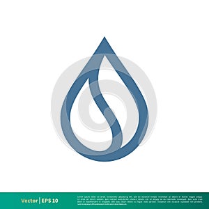 Water, Raindrop Icon Vector Logo Template Illustration Design. Vector EPS 10