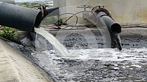 Water recycling on sewage treatment station.