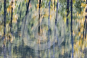 Water reflection abstract photo