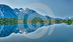 Water Reflection in beautiful Yukon Territory, Canada