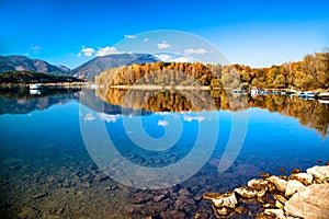 Water reflection - lake Liptovska Mara, Slovakia