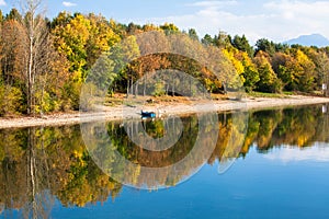 Odraz vody - jezero Liptovská Mara, Slovensko