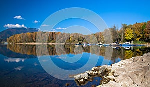 Water reflection - lake Liptovska Mara, Slovakia