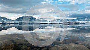 Water reflection at Liptovska Mara, Slovakia