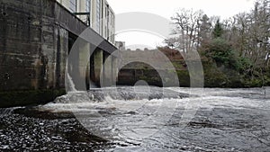 Water released from the turbines at Kendoon Power Station on the Water of Ken