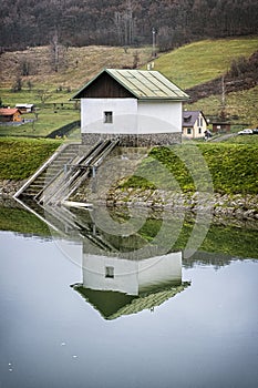 Water reservoir in Bansky Studenec, Slovakia