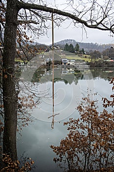 Water reservoir in Bansky Studenec, Slovakia