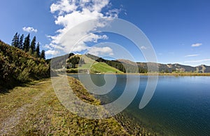 Water Reservoir On SchmittenhÃ¶he In Zell Am See With View To Steinernes Meer & HochkÃ¶nig