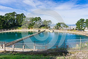 Water reservoir, Twin Peaks, San Francisco, California