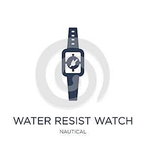 Water Resist Watch icon. Trendy flat vector Water Resist Watch i