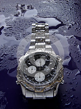 Water resistant watch photo