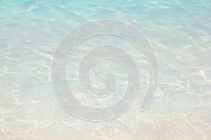 Water ripple background, Tropical clear beach. Vacation