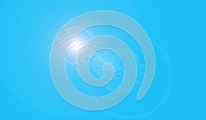 Water ripple effect in light blue color creating peaceful and calming backdrop