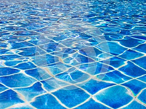 Water ripple wave in swimming Pool