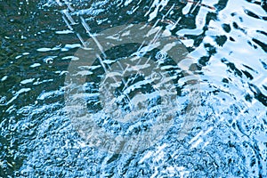 Water ripples from a garden fountain photo