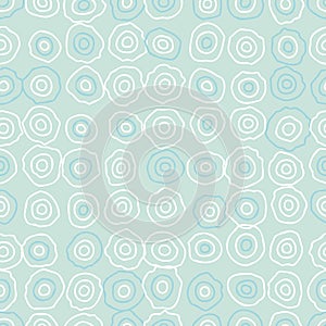 Water ripples seamless vector pastel blue pattern