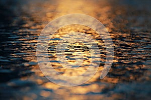 Water Ripples Sunset