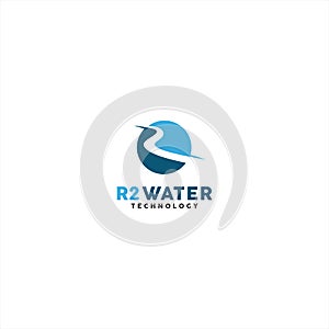 Water River Logo Template Design