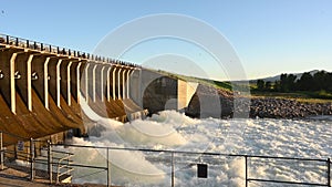 Water Rushes from Jackson Dam