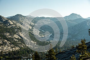 Water Rushing Through The High Sierras Toward Lake Vernon