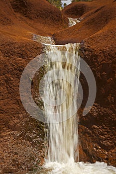 Water Rushing Over Red Rocks photo