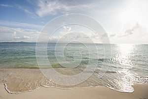 Water's edge on beach, Koh Pha Ngan, Thailand