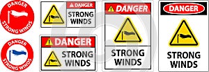 Water Safety Sign Danger - Strong Winds