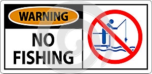 Water Safety Sign Warning, No Fishing