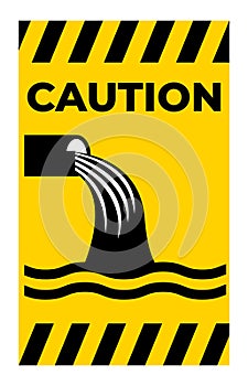 Water Safety Sign Warning - Sewage Effluent Outfall