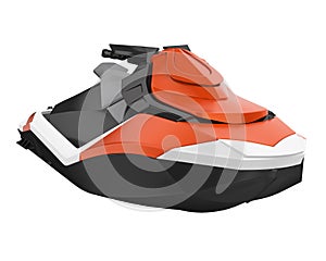 Water Scooter Personal Watercraft Isolated