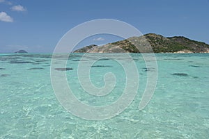 Water, sea. sky, waves. Australia, Great Barrier Reef.